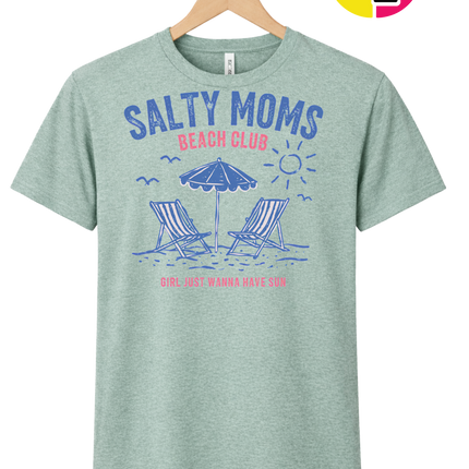 Salty Moms Beach Club Tee