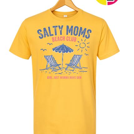 Salty Moms Beach Club Tee