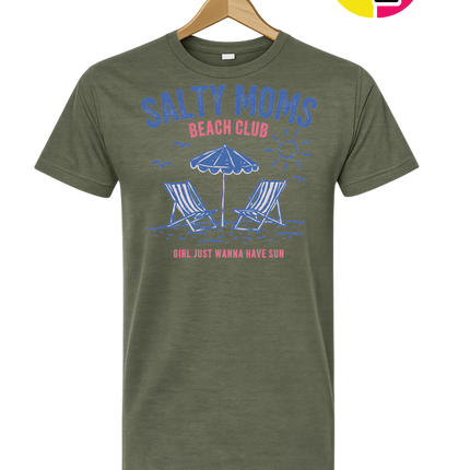 Salty Moms Beach Club Tee
