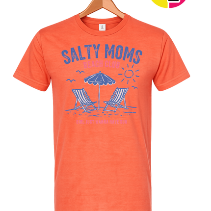 Salty Moms Beach Club Tee