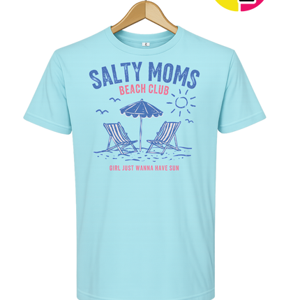 Salty Moms Beach Club Tee