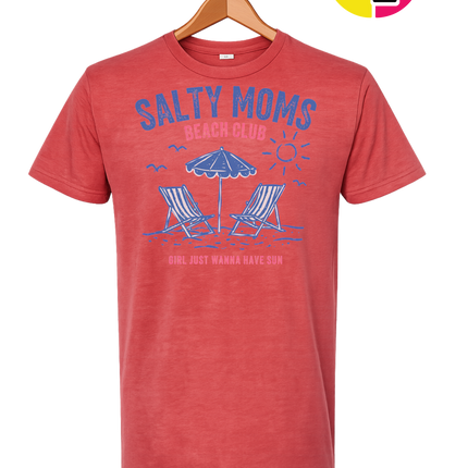 Salty Moms Beach Club Tee