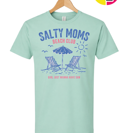 Salty Moms Beach Club Tee
