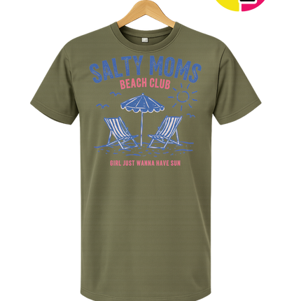 Salty Moms Beach Club Tee