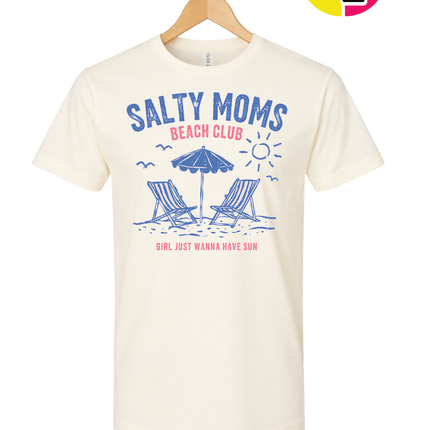 Salty Moms Beach Club Tee