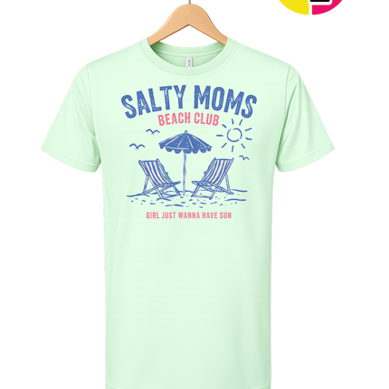 Salty Moms Beach Club Tee