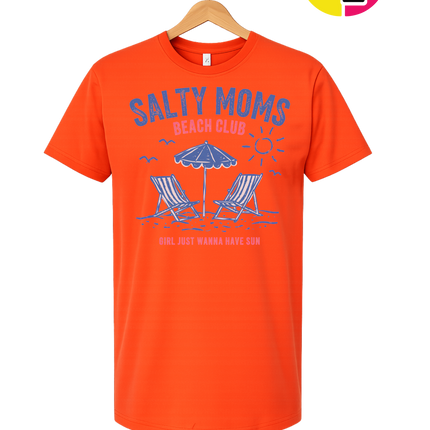 Salty Moms Beach Club Tee