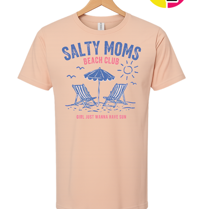 Salty Moms Beach Club Tee