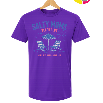 Salty Moms Beach Club Tee