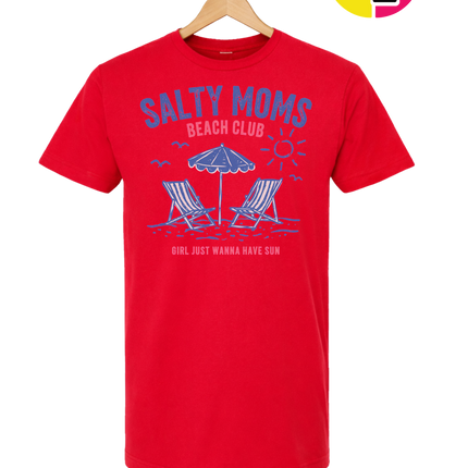 Salty Moms Beach Club Tee