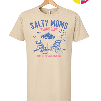 Salty Moms Beach Club Tee