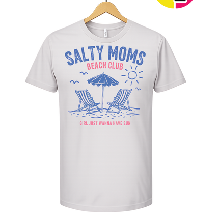 Salty Moms Beach Club Tee