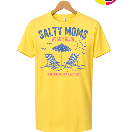 Salty Moms Beach Club Tee