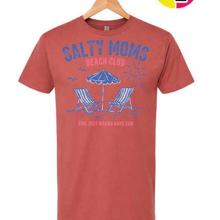 Salty Moms Beach Club Tee