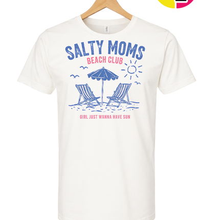 Salty Moms Beach Club Tee