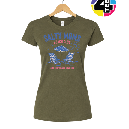 Salty Moms Beach Club Women's Tee