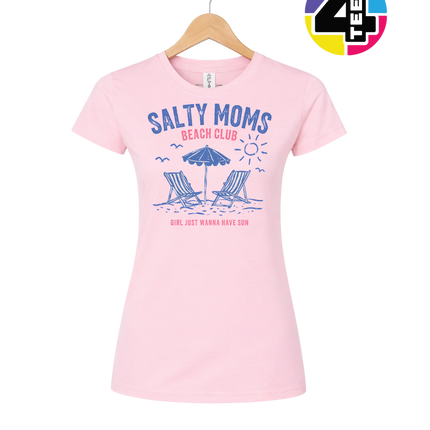Salty Moms Beach Club Women's Tee