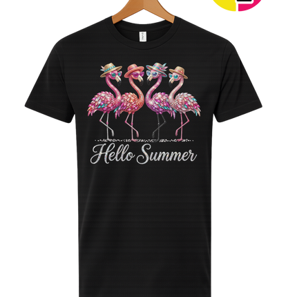 Hello Summer Flamingo Tee