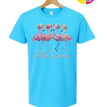 Hello Summer Flamingo Tee