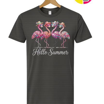Hello Summer Flamingo Tee