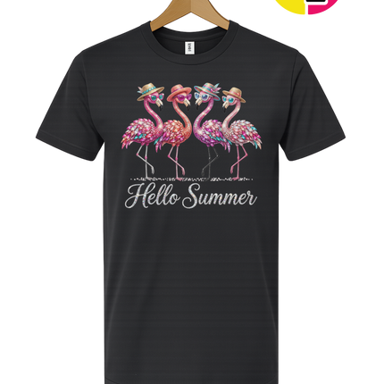 Hello Summer Flamingo Tee