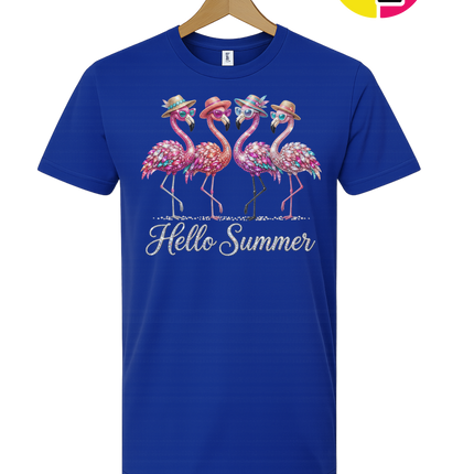 Hello Summer Flamingo Tee