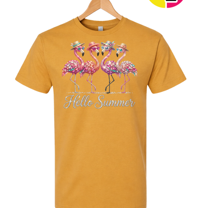 Hello Summer Flamingo Tee