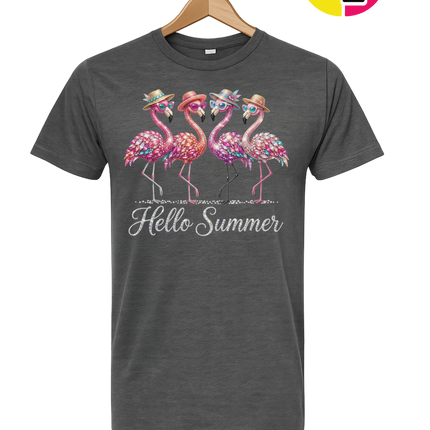 Hello Summer Flamingo Tee