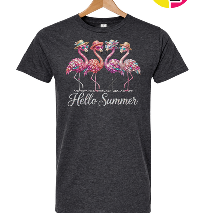 Hello Summer Flamingo Tee