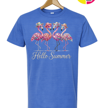 Hello Summer Flamingo Tee
