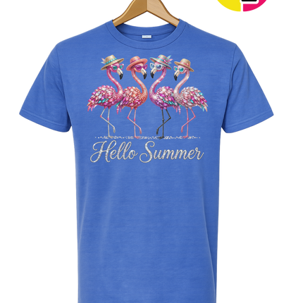 Hello Summer Flamingo Tee