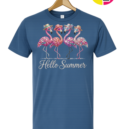 Hello Summer Flamingo Tee