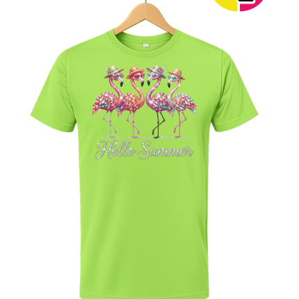 Hello Summer Flamingo Tee