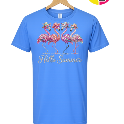 Hello Summer Flamingo Tee