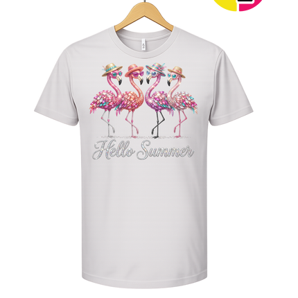 Hello Summer Flamingo Tee