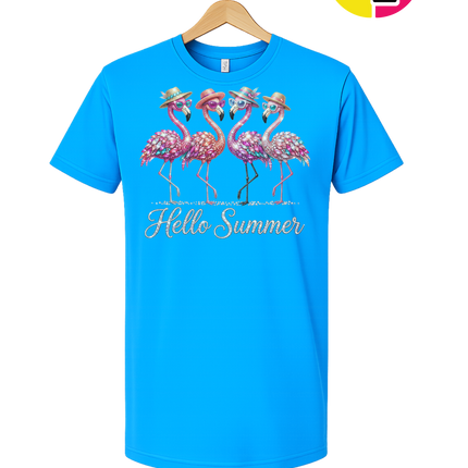 Hello Summer Flamingo Tee
