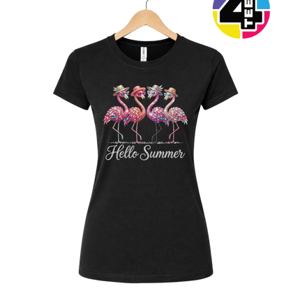 Hello Summer Flamingo Women's Tee