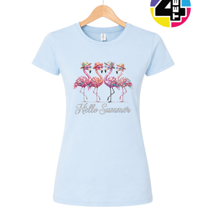 Hello Summer Flamingo Women's Tee