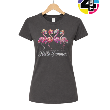 Hello Summer Flamingo Women's Tee