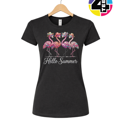 Hello Summer Flamingo Women's Tee
