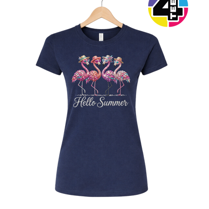 Hello Summer Flamingo Women's Tee