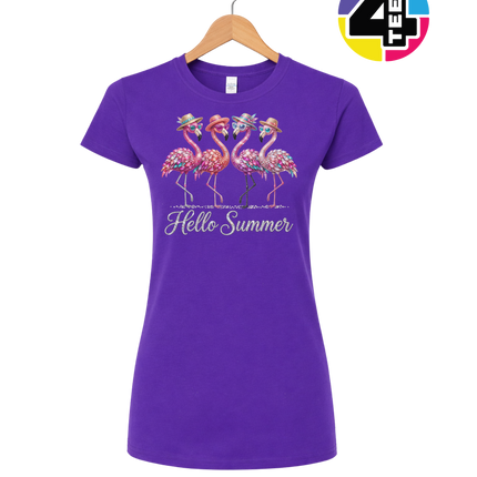 Hello Summer Flamingo Women's Tee
