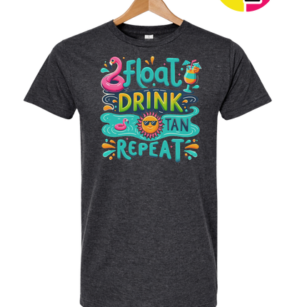 Float, Drink, Tan Repeat Vibes Tee