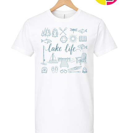 Lake Life Doodle Tee