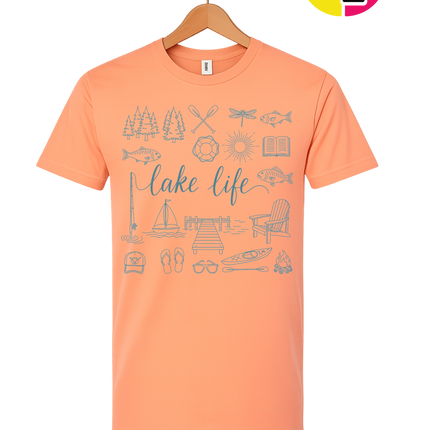 Lake Life Doodle Tee