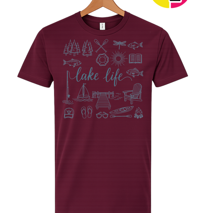 Lake Life Doodle Tee