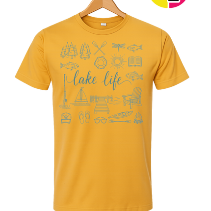 Lake Life Doodle Tee