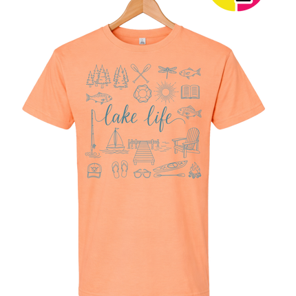 Lake Life Doodle Tee