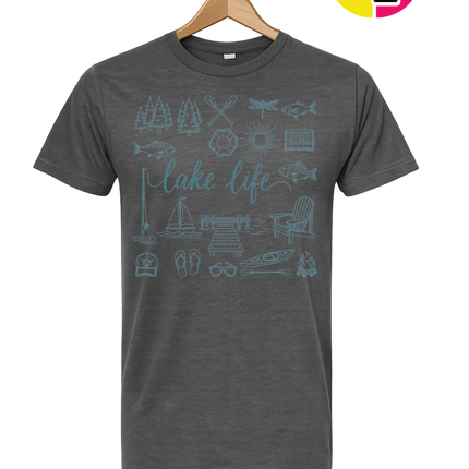 Lake Life Doodle Tee