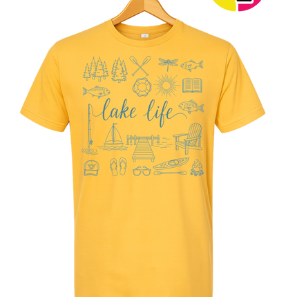 Lake Life Doodle Tee
